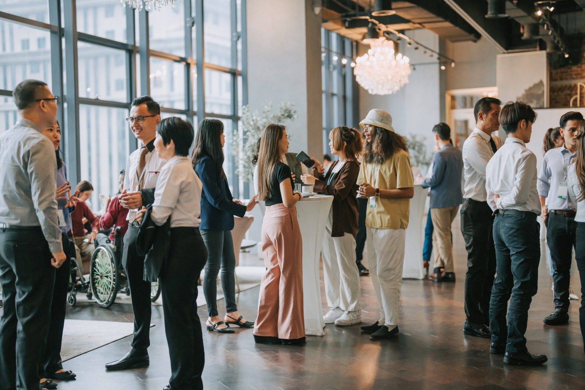 People at a formal party.